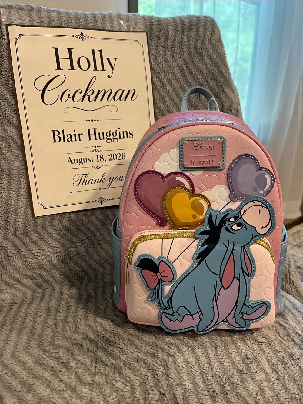 Disney Loungefly Winnie The Pooh Eeyore Heart Balloons Backpack